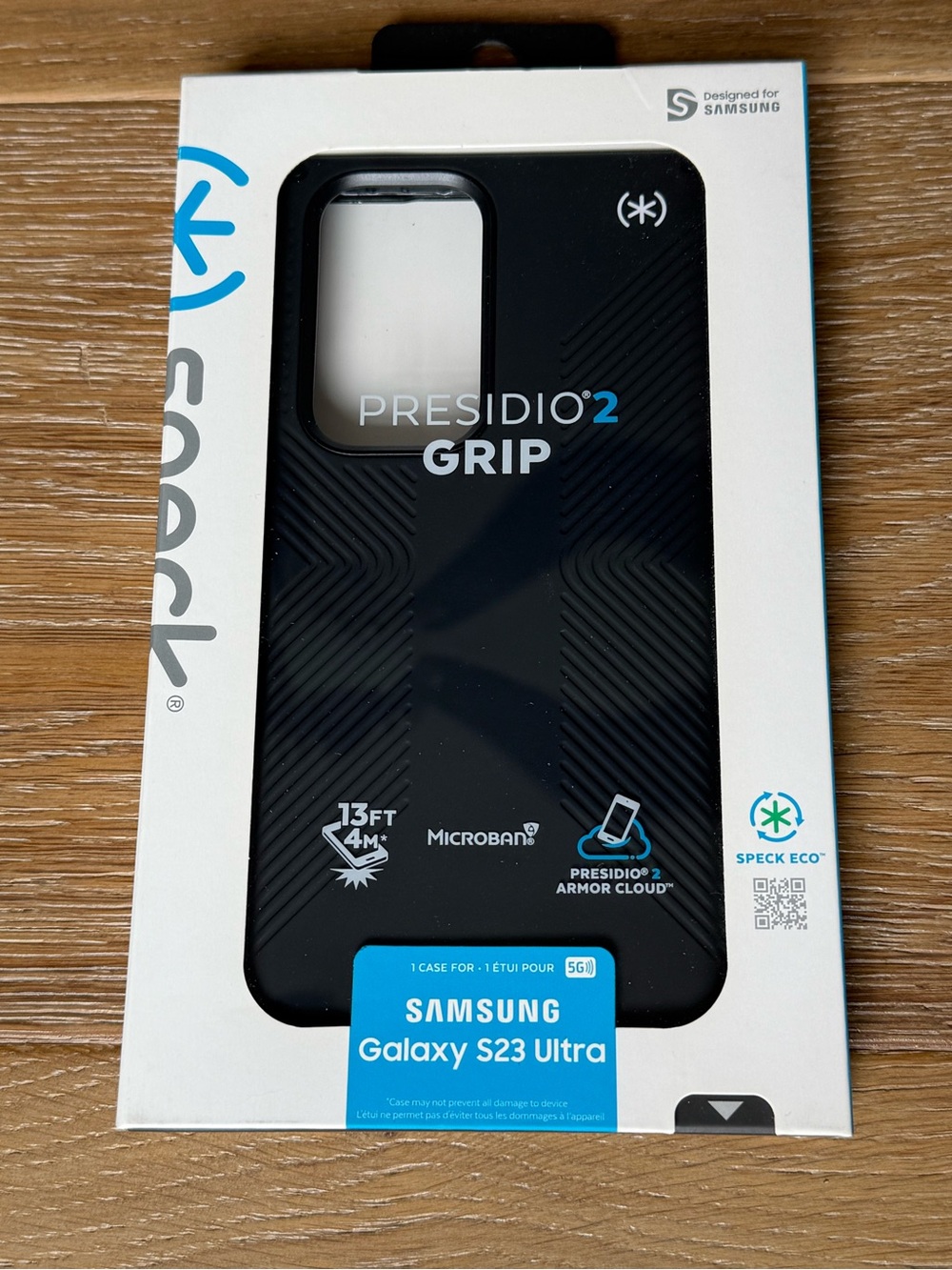 New Speck Presidio2 Grip Case for Samsung Galaxy S23 Ultra Black